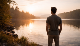 Morning serenity by the lake
