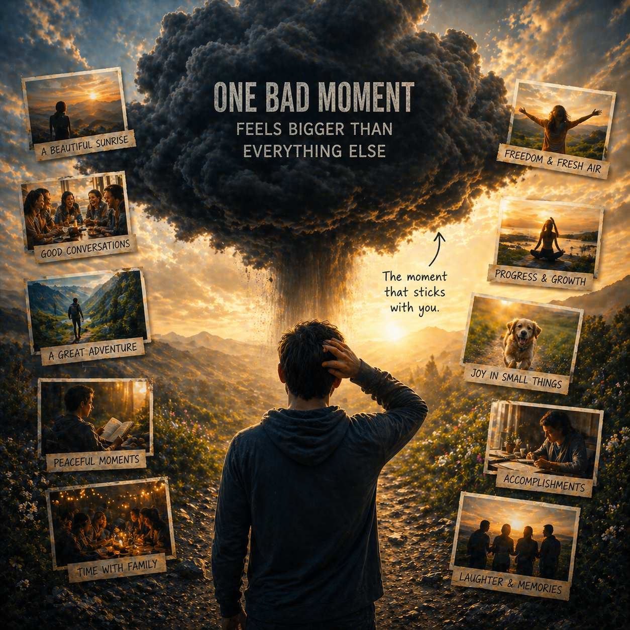 single negative moment overshadowing positive experiences